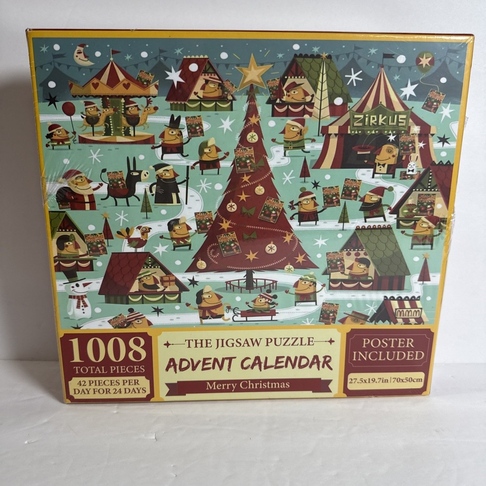 Advent Calendar 24 Day Christmas Jigsaw Puzzle  1008‎ PCs
